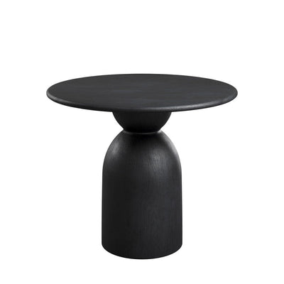 Cleaver Black Wooden Round Dining Table Furniture 