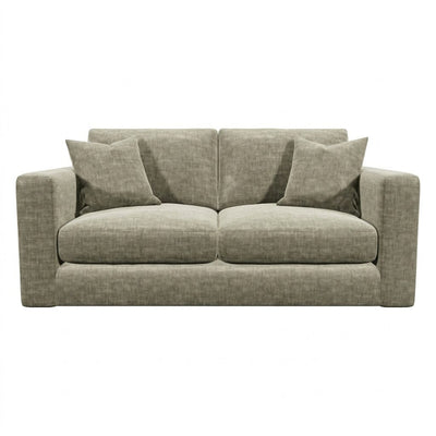 Cleo Luxe Chenille Oyster Sofa Range Sofa 2 Seater Sofa 