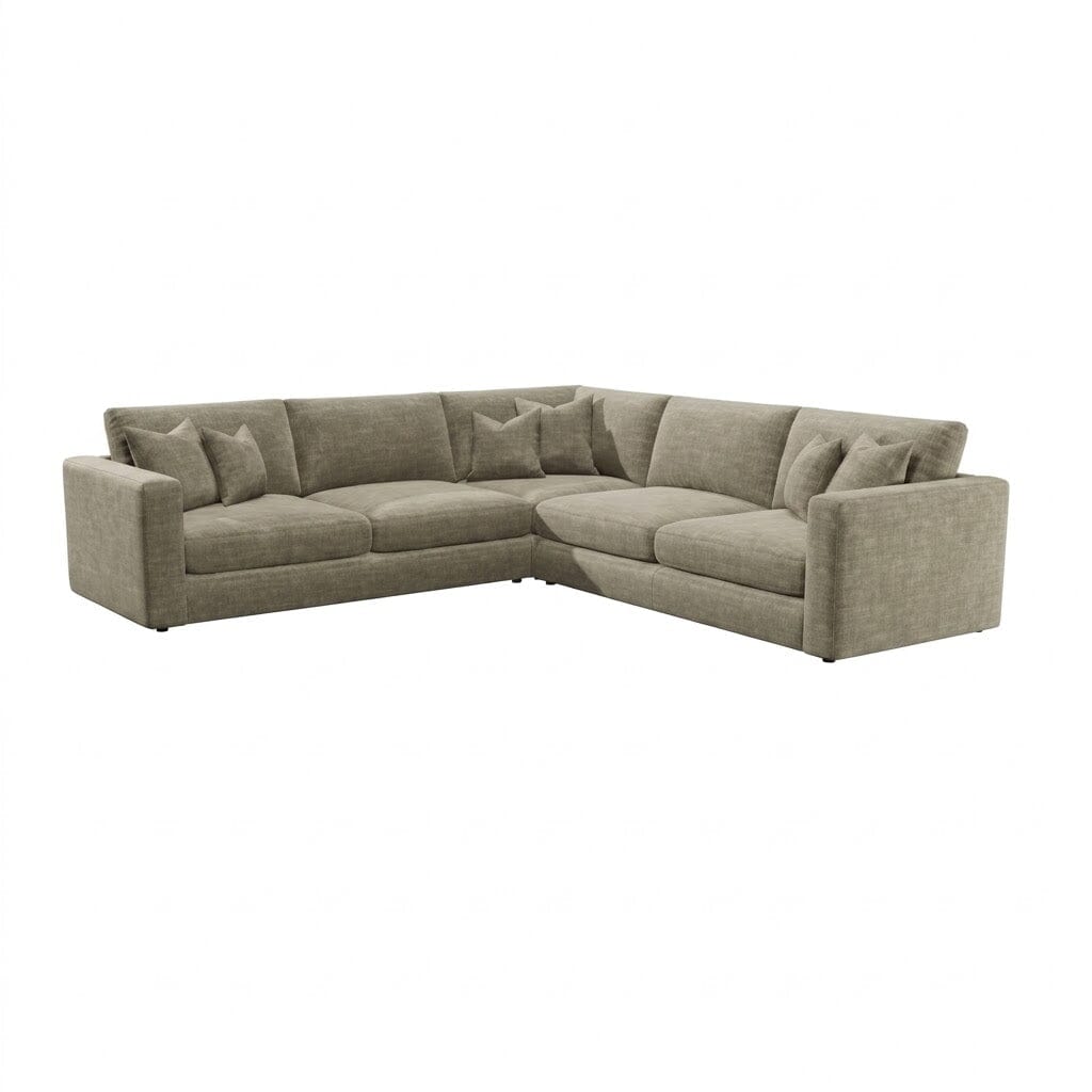 Cleo Luxe Chenille Oyster Sofa Range Sofa Large Corner Sofa 