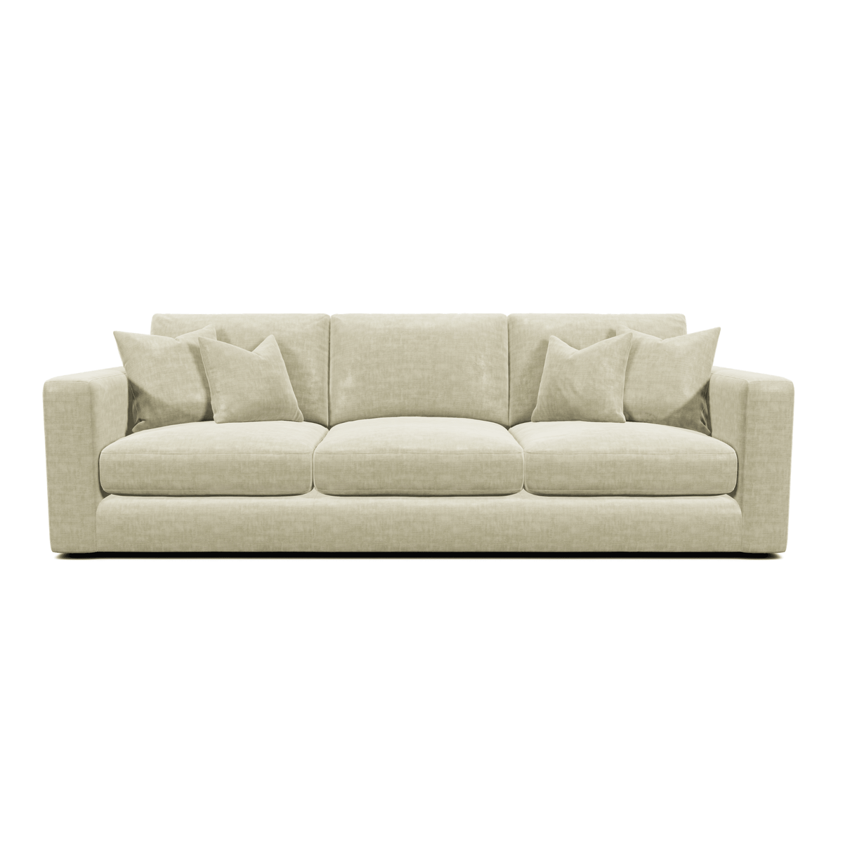 Cleo Luxe Chenille Pearl Sofa Range Sofa 4 Seater Sofa 
