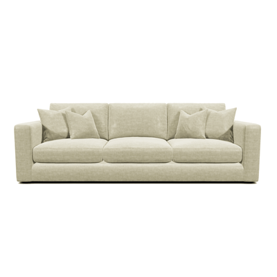 Cleo Luxe Chenille Pearl Sofa Range Sofa 4 Seater Sofa 