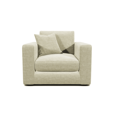 Cleo Luxe Chenille Pearl Sofa Range Sofa Chair 