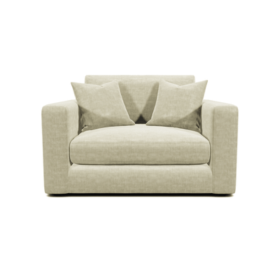 Cleo Luxe Chenille Pearl Sofa Range Sofa Cuddler Chair 