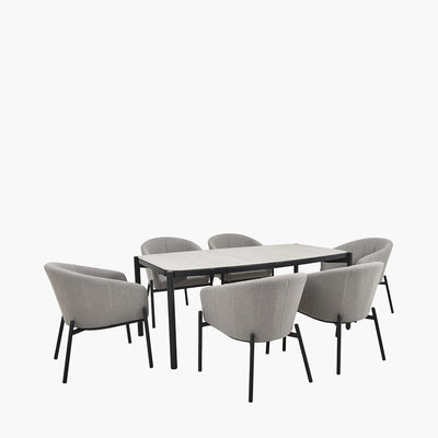 Coppola Putty Outdoor 6 Seater Dining Set Outdoor 
