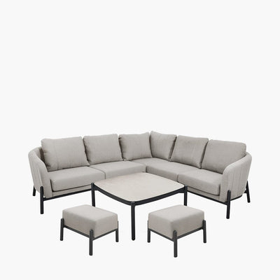Coppola Putty Outdoor Corner Sofa Set Outdoor 