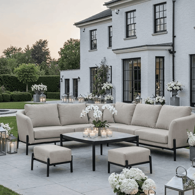 Coppola Putty Outdoor Corner Sofa Set Outdoor 
