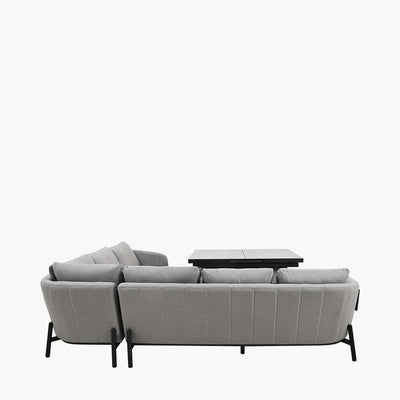 Coppola Putty Outdoor Large Corner Sofa Set with Adjustable Table Outdoor 