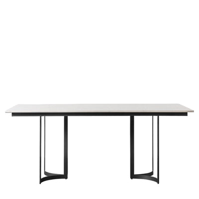 Corazi Marble and Black Dining Table Furniture 