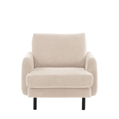 Cordelia Oatmeal Textured Armchair Sofa 