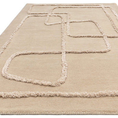 Cordero Sand Abstract Line Rug 