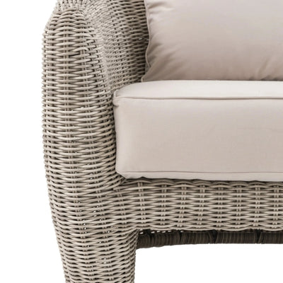 Cotswold Outdoor 2 Seater Neutral Wicker Sofa Outdoor 