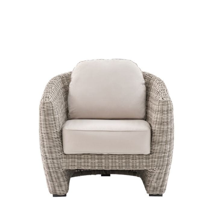 Cotswold Outdoor Neutral Wicker Armchair Outdoor 