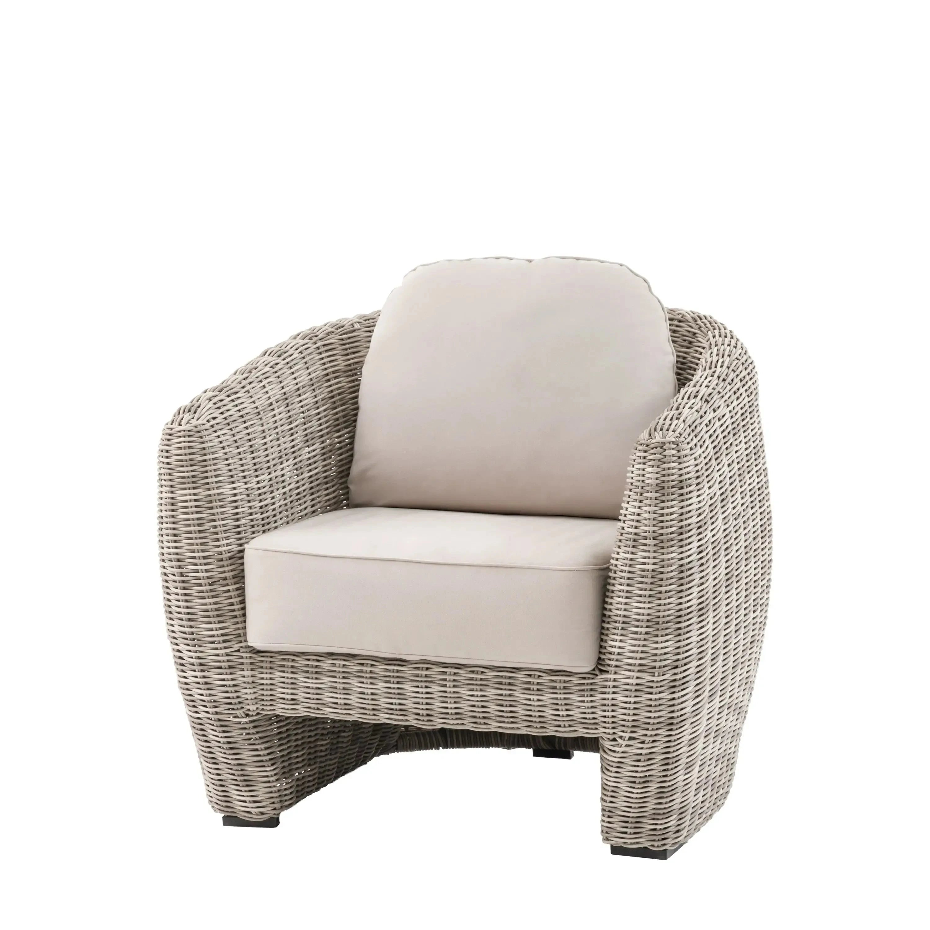 Cotswold Outdoor Neutral Wicker Armchair Outdoor 
