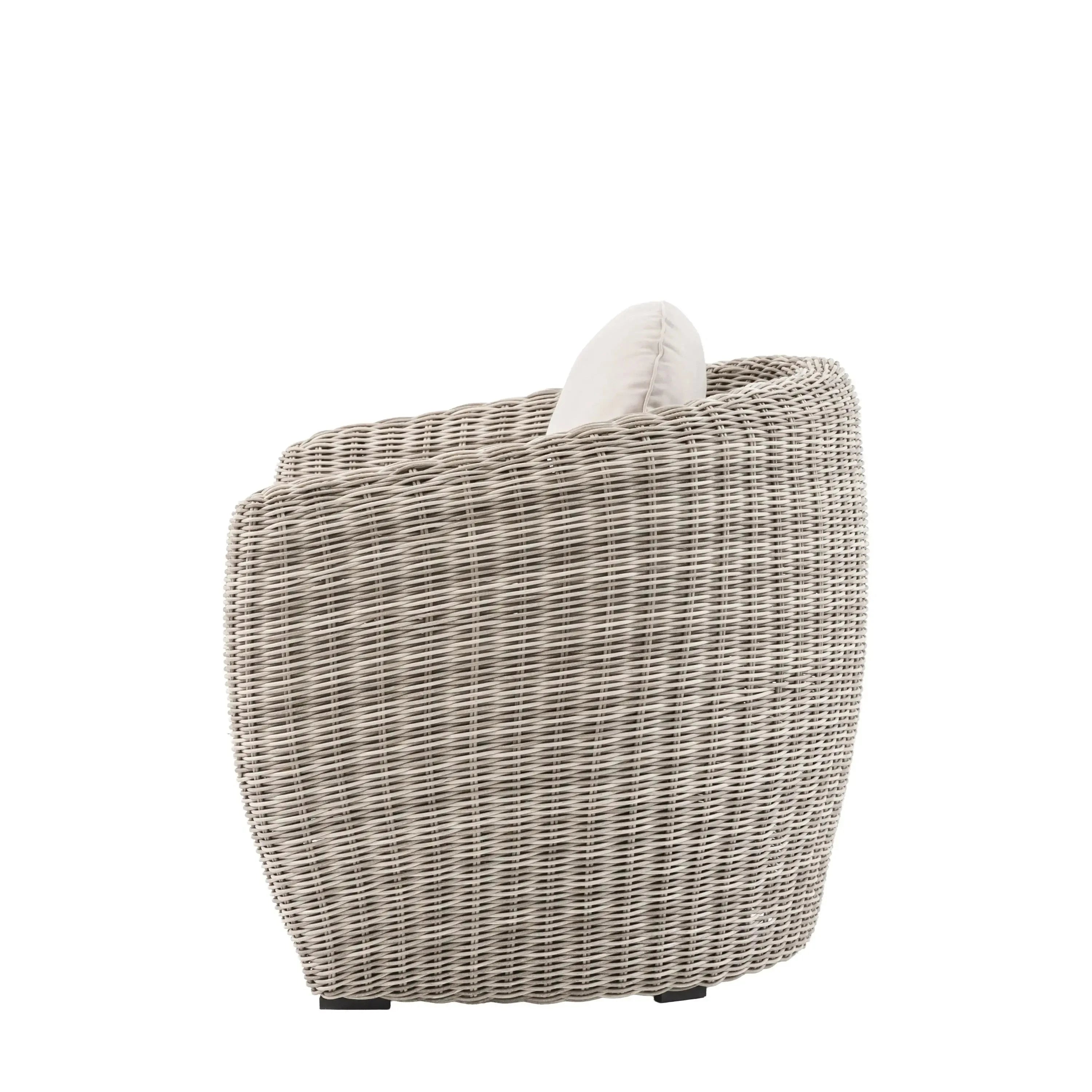 Cotswold Outdoor Neutral Wicker Armchair Outdoor 