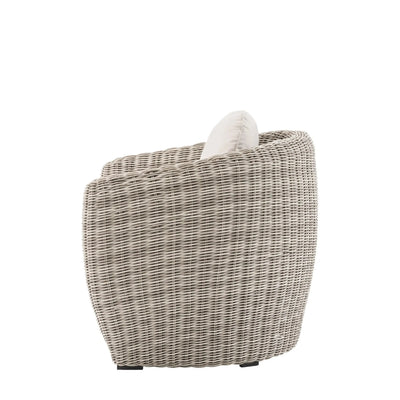Cotswold Outdoor Neutral Wicker Armchair Outdoor 