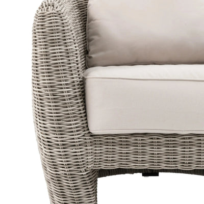 Cotswold Outdoor Neutral Wicker Armchair Outdoor 