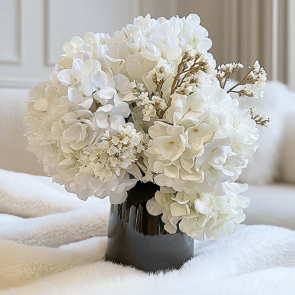 Cream Faux Hydrangea Single Stem Flower Accessories 