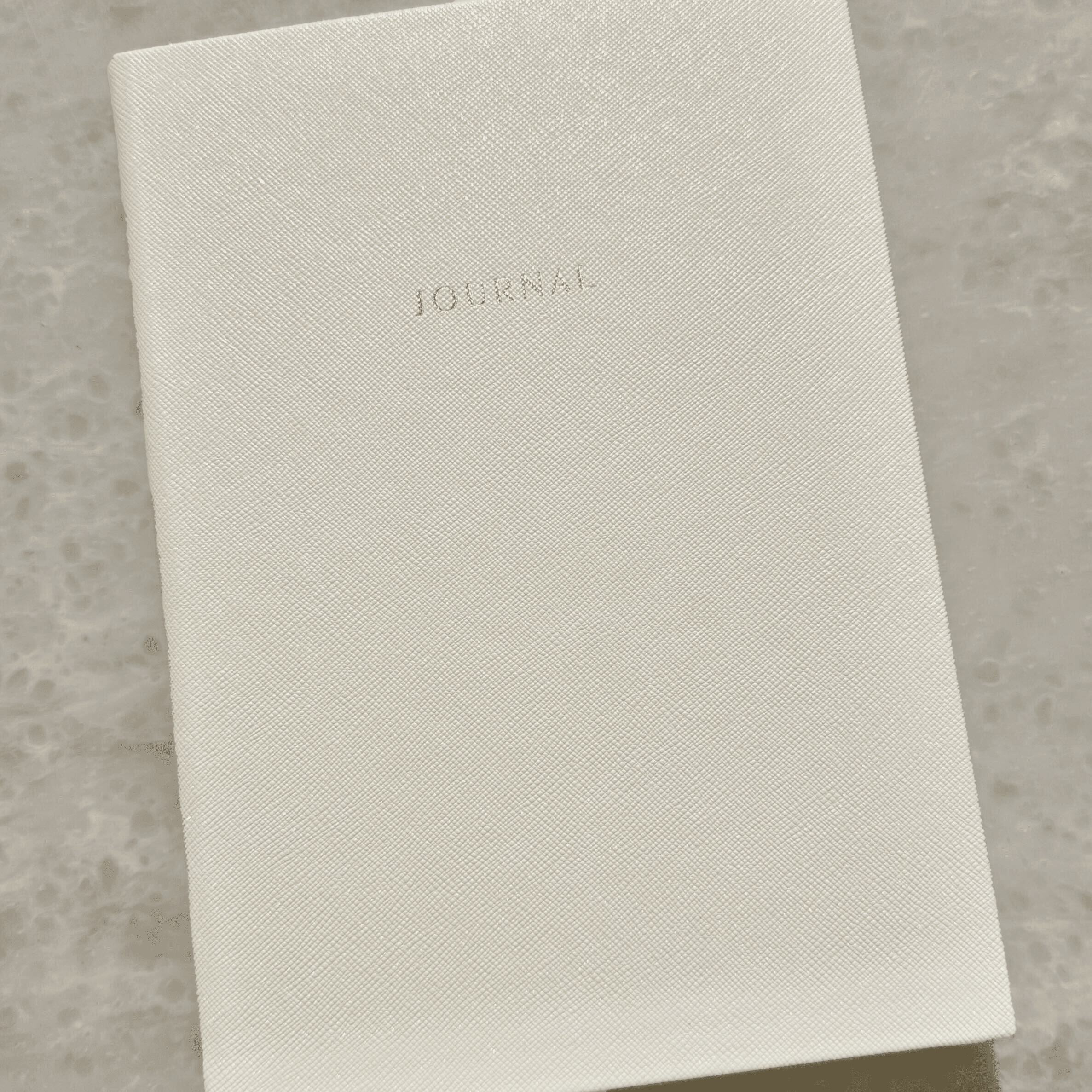 Cream & Gold A5 Lined Journal Notebook Accessories 