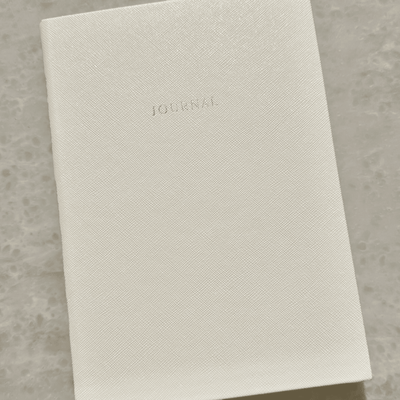 Cream & Gold A5 Lined Journal Notebook Accessories 