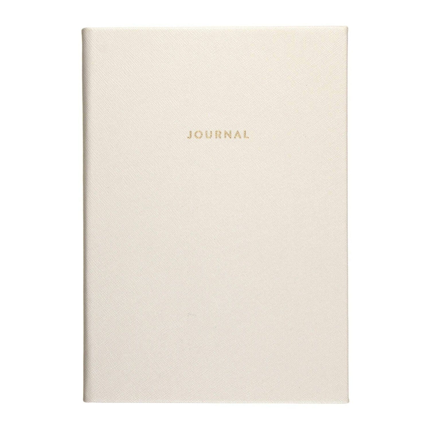 Cream & Gold A5 Lined Journal Notebook Accessories 