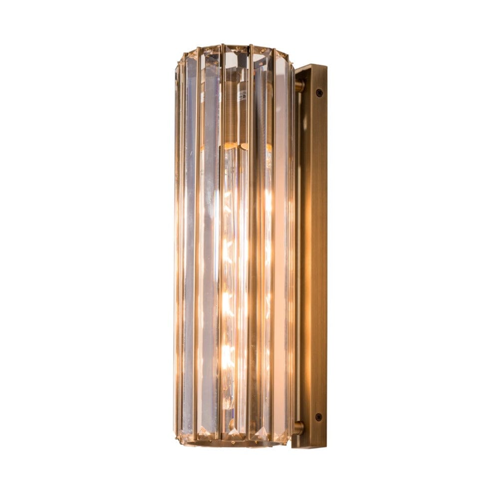 Cressida Glass & Bronze Wall Light Lighting 