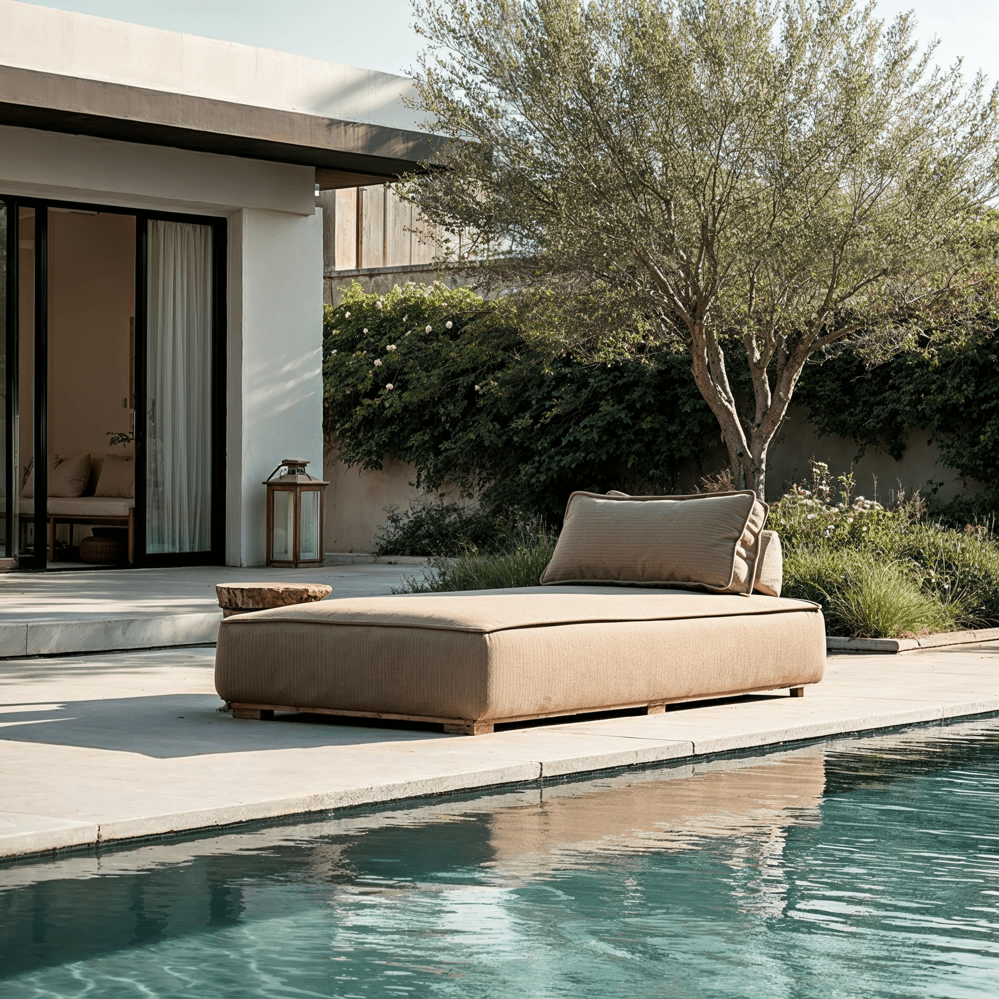 Cusco Taupe Outdoor Daybed Outdoor 