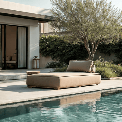 Cusco Taupe Outdoor Daybed Outdoor 