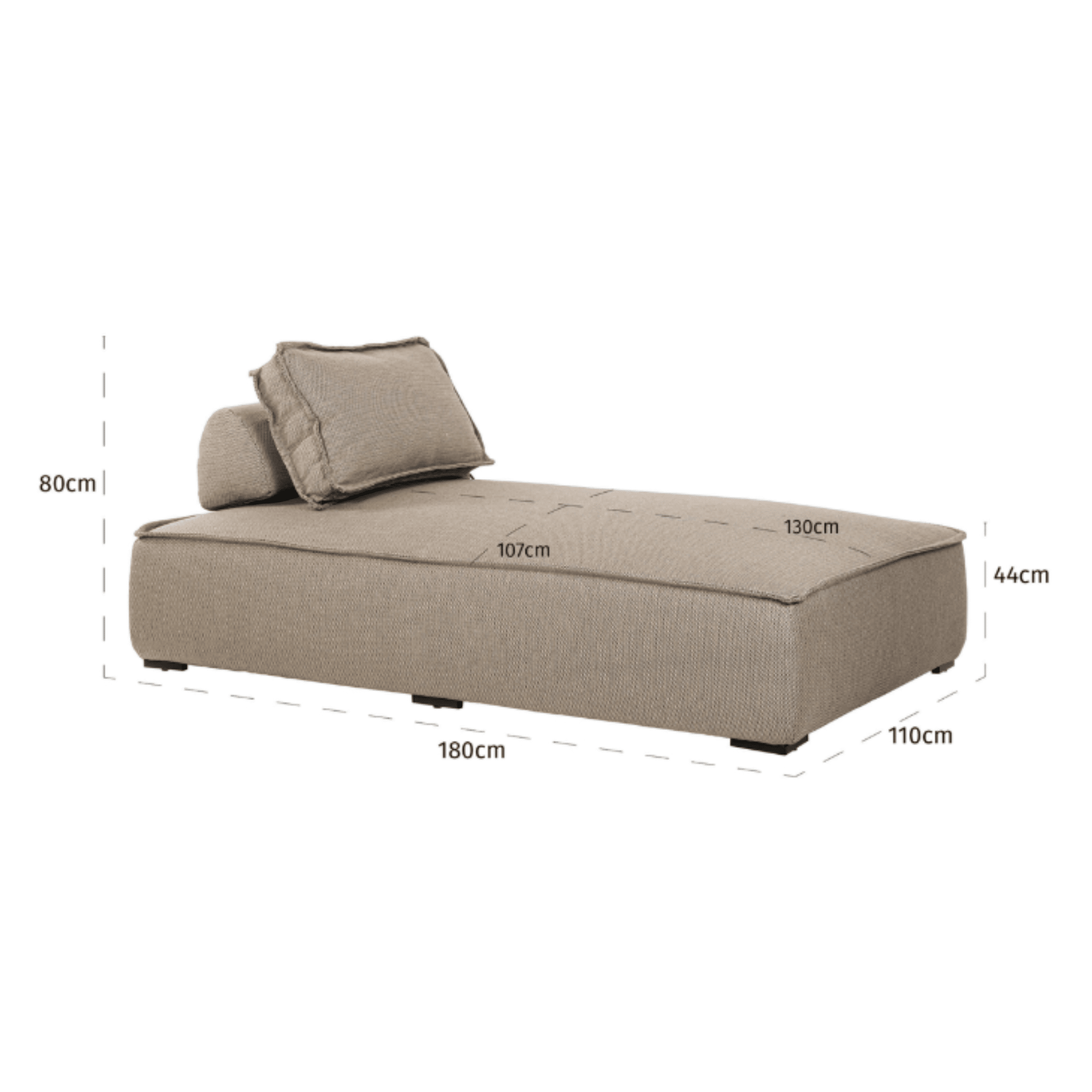 Cusco Taupe Outdoor Daybed Outdoor 
