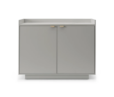 Cyra Luxury Beige Oak 2 Door Sideboard with Marble Top Furniture 
