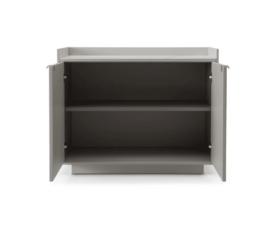 Cyra Luxury Beige Oak 2 Door Sideboard with Marble Top Furniture 