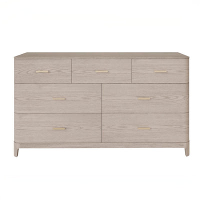 Dahlia Lightwash Wood Veneer 7 Drawer Chest Furniture 