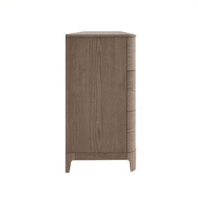 Dahlia Lightwash Wood Veneer 7 Drawer Chest Furniture 