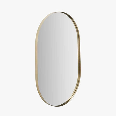 Dakota Gold Metal Oval Wall Mirror Accessories 