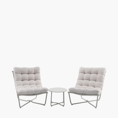Damia Cream Outdoor Lounging Set Outdoor 