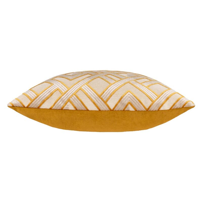 Daniela Rust & Cream Geometric Cushion - 50x50cm 
