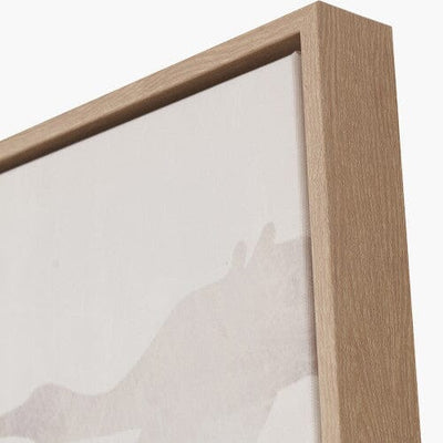 Darina White Birds Canvas Wall Art with Natural Frame - Set of 3 Accessories 