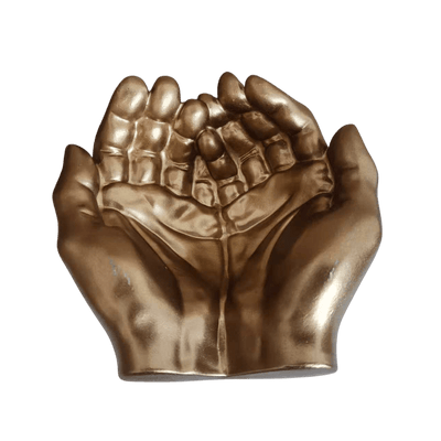 Decorative Gold Hands Trinket Dish Accessories 