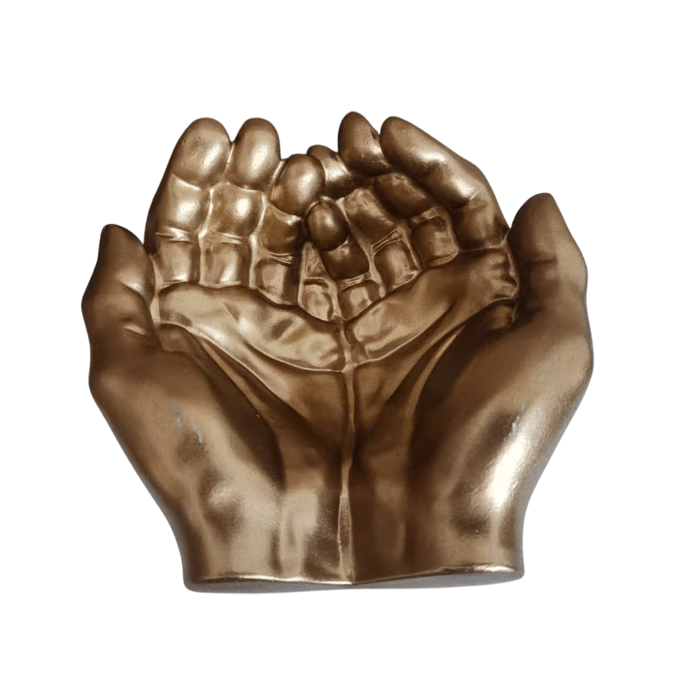 Decorative Gold Hands Trinket Dish Accessories 