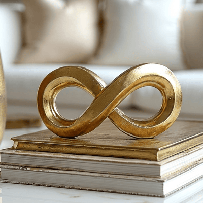 Decorative Gold Infinity Ornament Accessories 