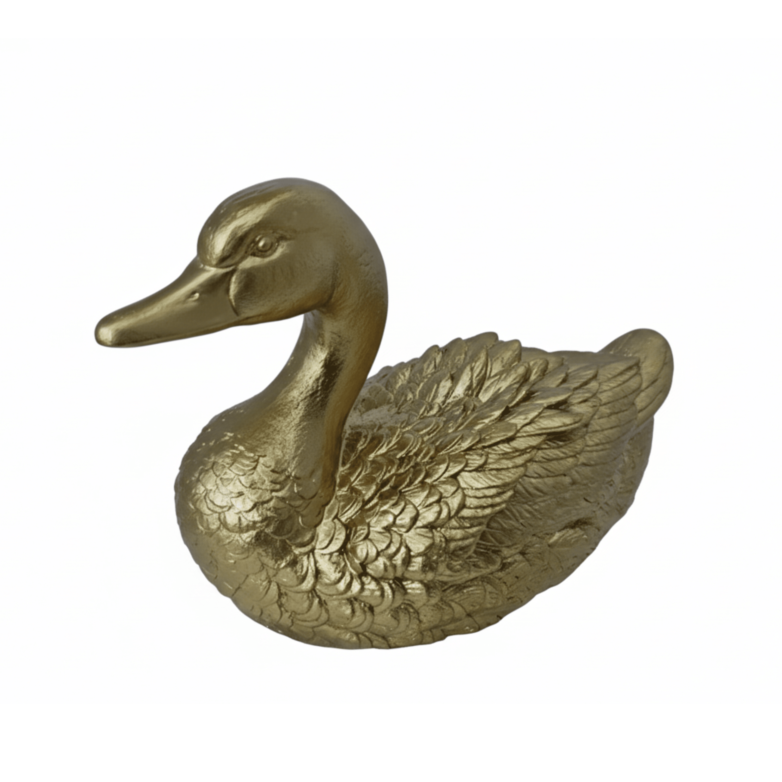 Decorative Gold Laying Duck Ornament Accessories 