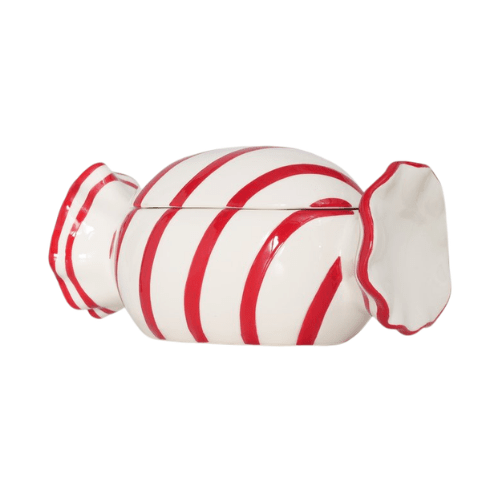 Decorative Red Stripe Candy Jar Accessories 