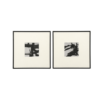 Deluxe Monochrome Wall Art - Set of 2 Accessories 