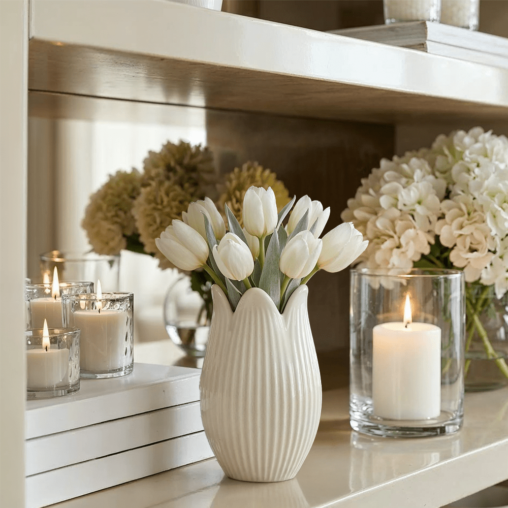 Diana Mini Cream Glazed Decorative Vase Accessories 