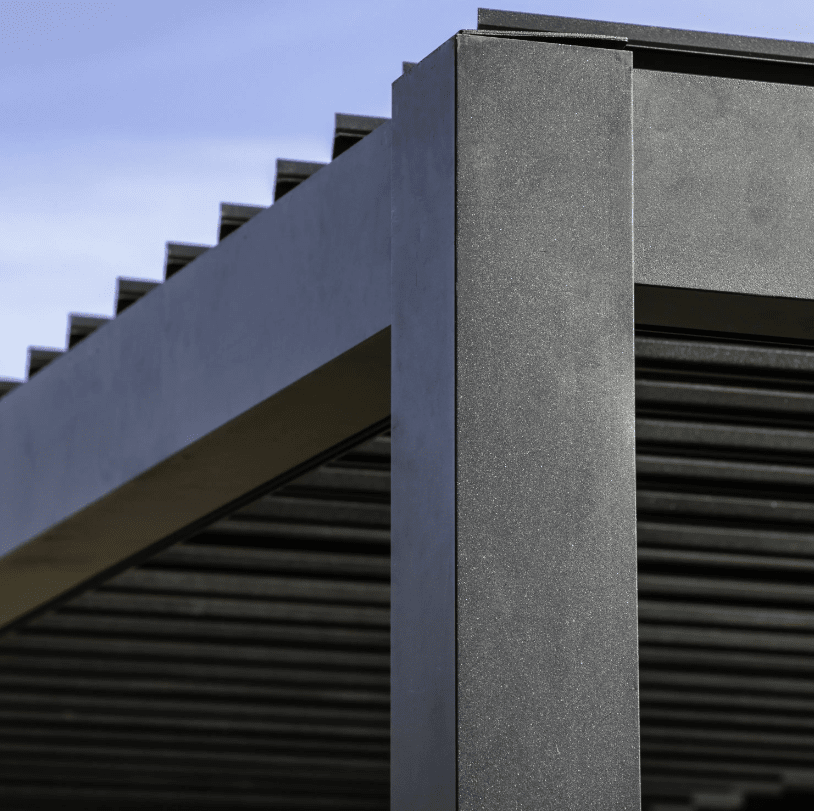 Dubrovnik Black Outdoor Aluminium Pergola Furniture 