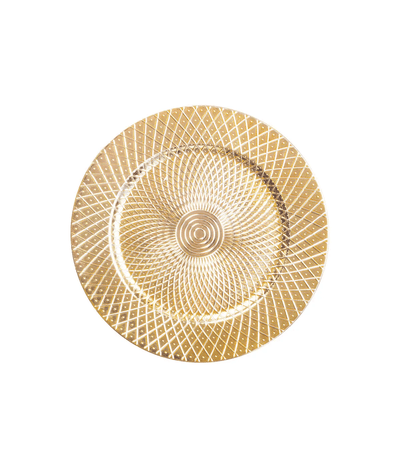 Elena Gold Geometric Charger Plate Accessories 