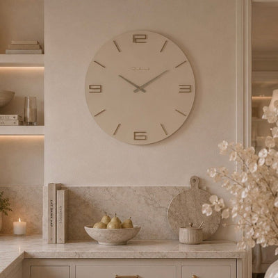Eliana Cream & Gold Wall Clock Accessories 