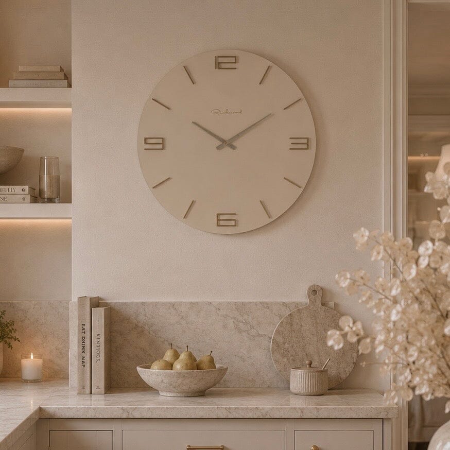 Eliana Cream & Gold Wall Clock Accessories 
