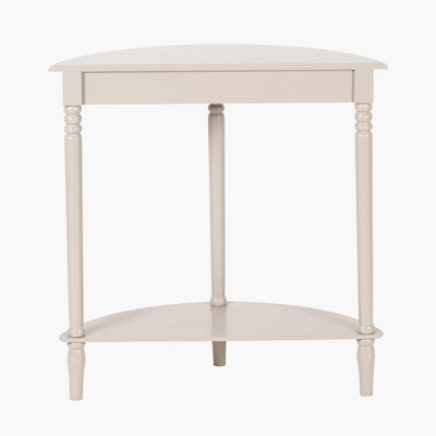 Elizabeth Cream Half Moon Pine Console Table Furniture 