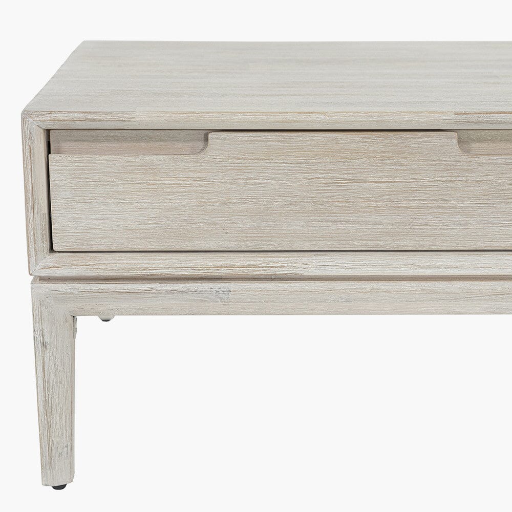 Ellen Whitewash Coffee Table Furniture 