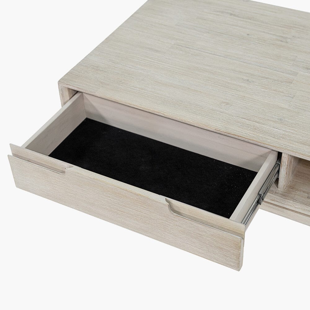 Ellen Whitewash Coffee Table Furniture 
